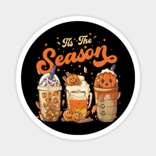 Tis The Season Pumpkin Spice Latte Halloween Fall Coffee Magnet